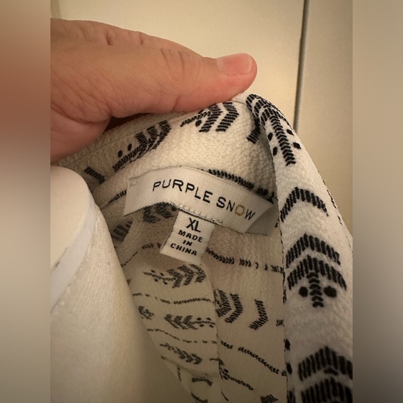 Purple Snow dress/top- NWOT tags- XL but more of a large - Picture 7 of 7